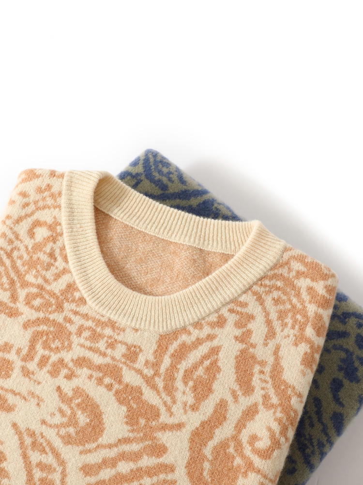 Winter Clothing Patterns - Suéter estampado de lana merina de