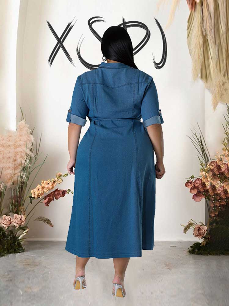 Vestido de mezclilla elegante  - Winter Clothing Wholesale reseña y precio