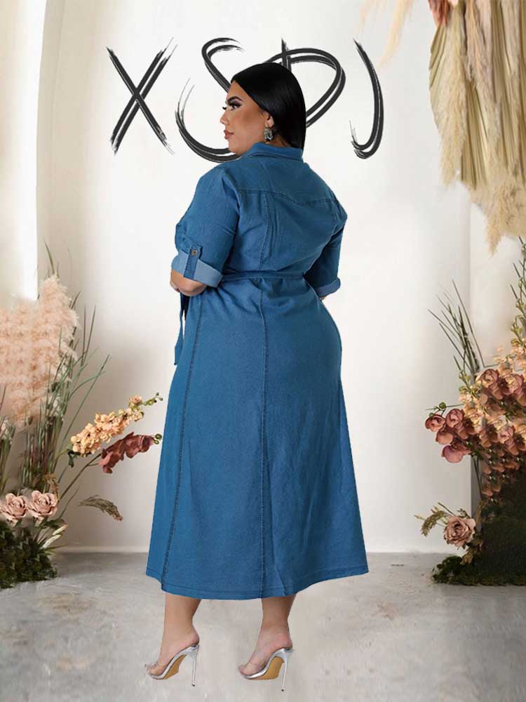 Vestido de mezclilla elegante  - Winter Clothing Wholesale reseña y precio