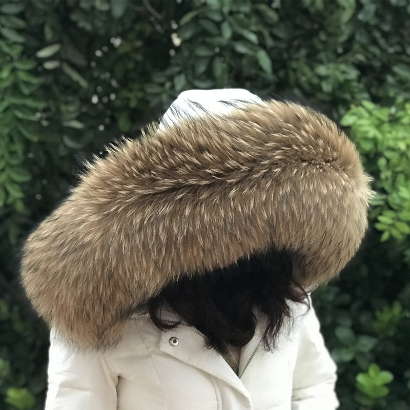 Cuello de piel de mapache Natu - Winter Clothing For Sale reseña y precio